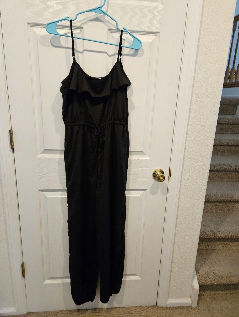 Women's black sleeveless romper size M - Like New